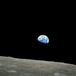 NASA Earthrise photo of Earthe from the moon