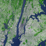 NASA satellite image of nyc