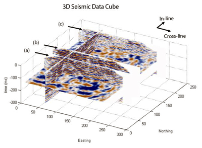 3-D seismic data from Borax Lake