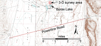 map of Borax Lake area