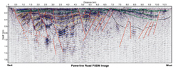 seismic profile along Powerline Road