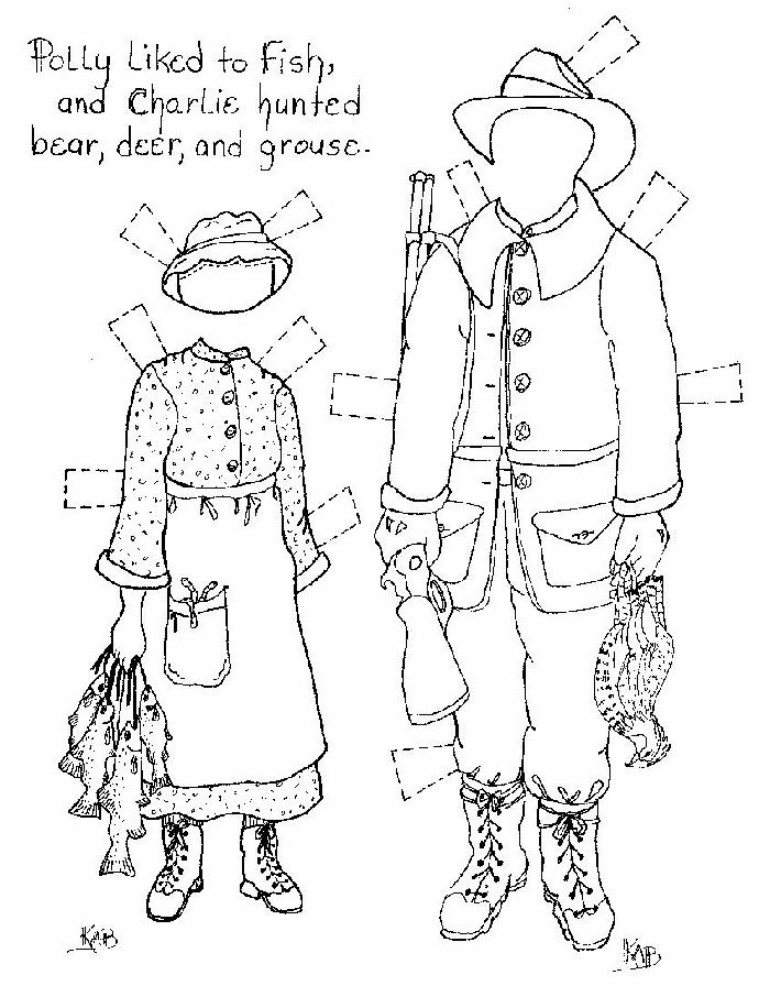 Click here for Polly and Charlie's fishing and hunting clothes
