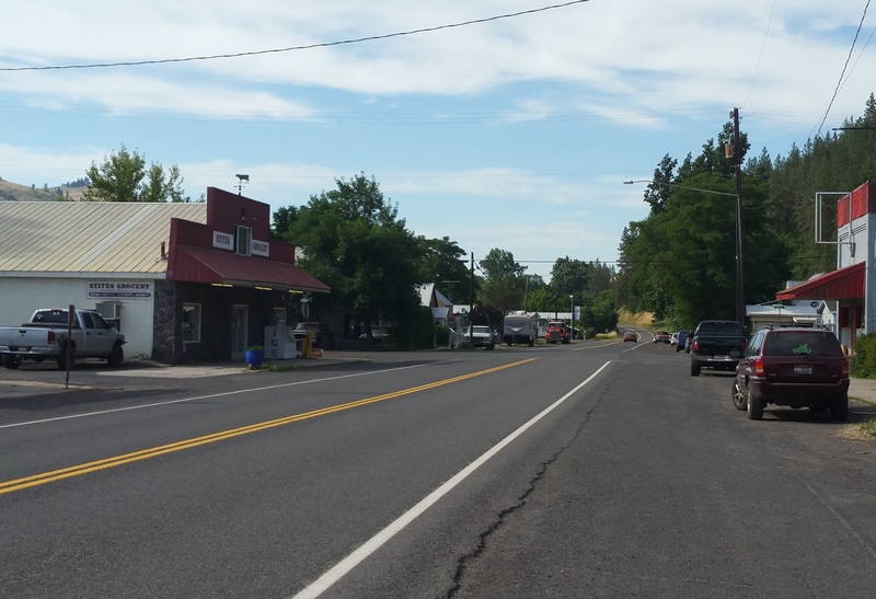 Main Street of Stites, Idaho