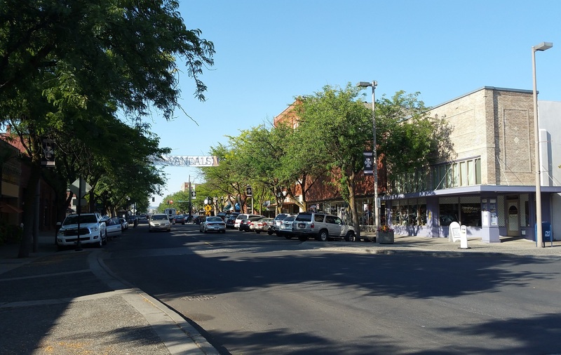 Main Street from intersection of Main and 5th, Moscow, Idaho