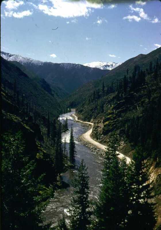 North Fork of the Clearwater River running through Black Canyon in Clearwater County, Idaho