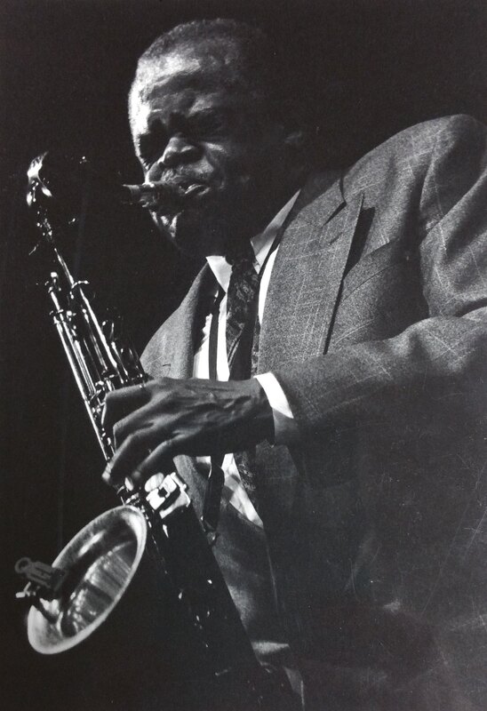 Stanley Turrentine playing saxophone