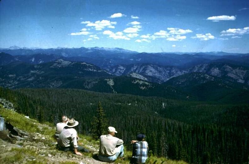 view of Bitterroot Mountains from near Gold Pan Lake