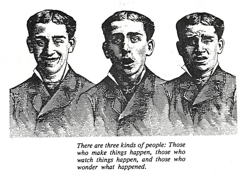 humorous illustration of three men