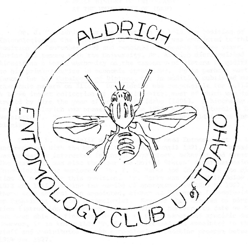 Aldrich Entomology Club Newsletter logo
