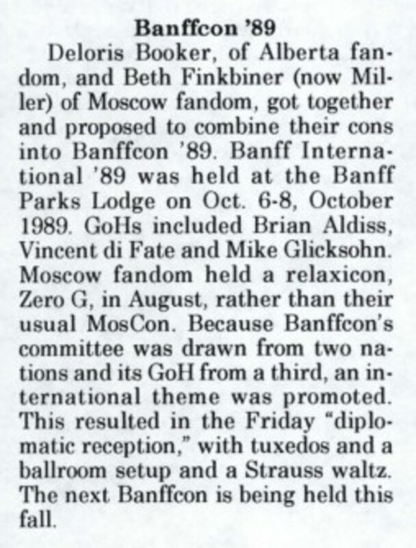 Clipping About Banffcon '89