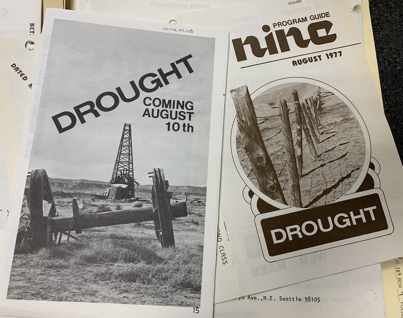 Two covers promoting the "Drought" documentary.