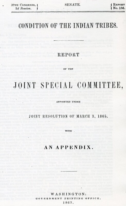 Report of the Joint Special Committee