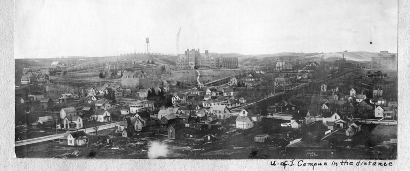 panorama of Moscow and University of Idaho campus