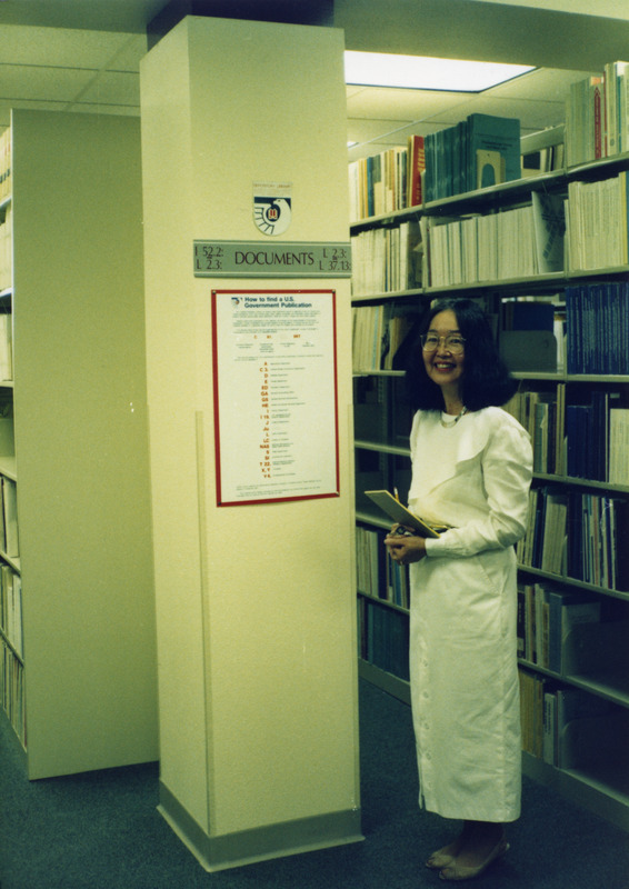 Lily Wai in library
