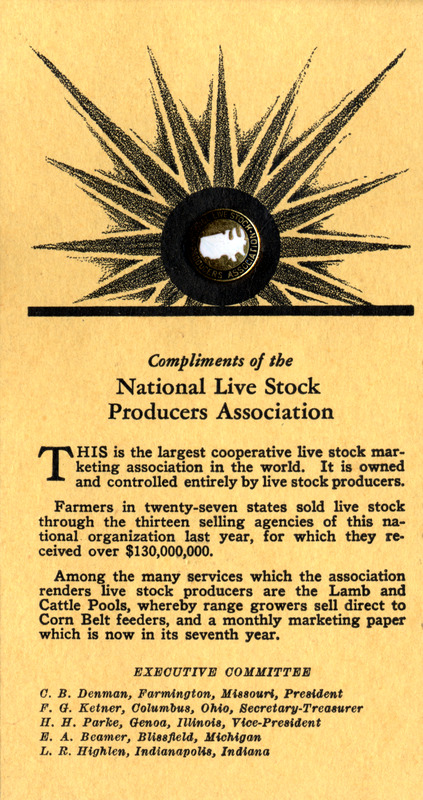 National Live Stock Producers Association pin