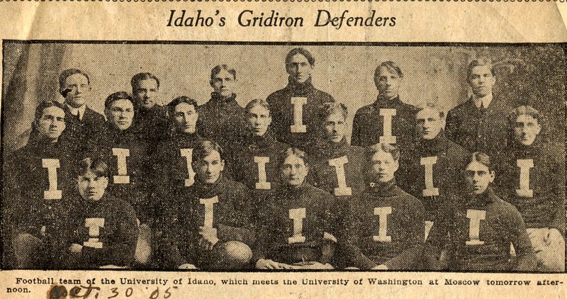 Idaho's Gridiron Defenders newspaper clipping