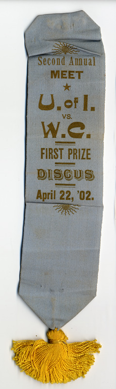 1st Prize in Discus ribbon