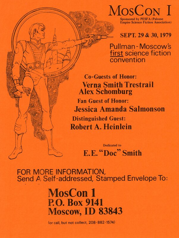 Flyer for MosCon 1, Pullman-Moscow's first science fiction convention