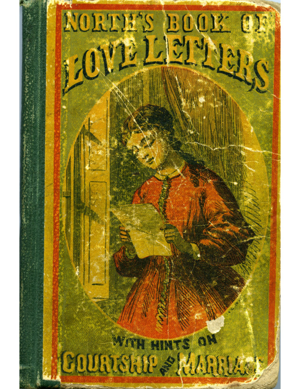 North's Book of Love Letters front cover, table of contents