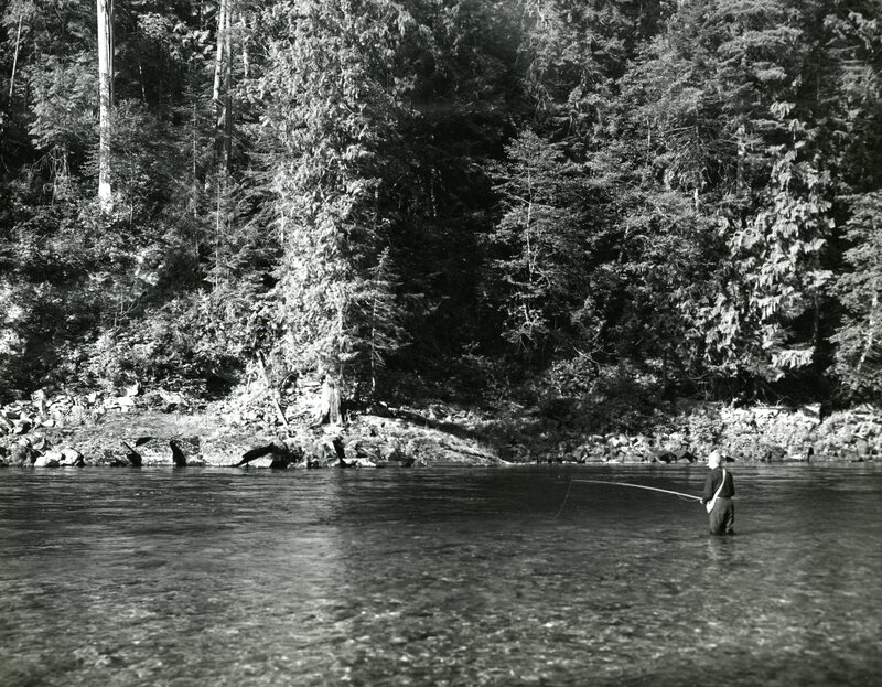 fishing at mouth of Beaver Creek during Idaho State Land Board trip