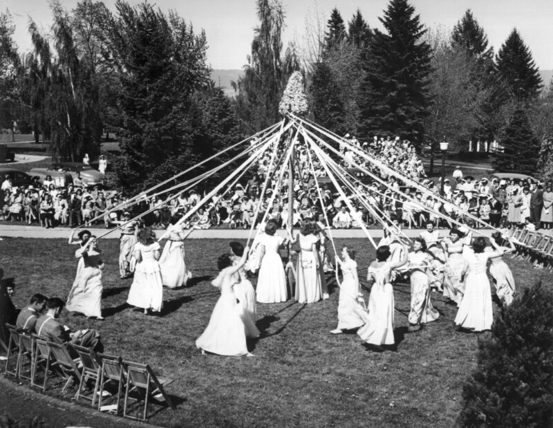 winding the Maypole, Mother's Day Weekend