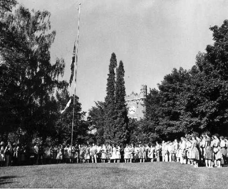 4-H Club Congress flag-raising ceremony