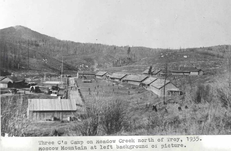 CCC Camp On Meadow Creek north of Troy