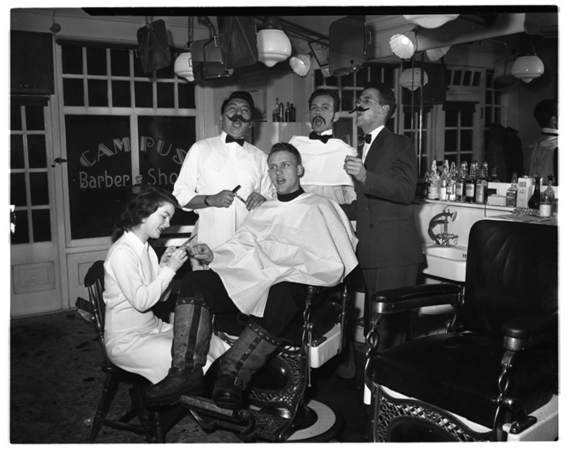 barber shop quartet in the University of Idaho Campus Barber Shop