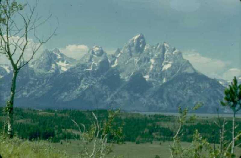 Tetons from near Jackson Hole, Wyoming