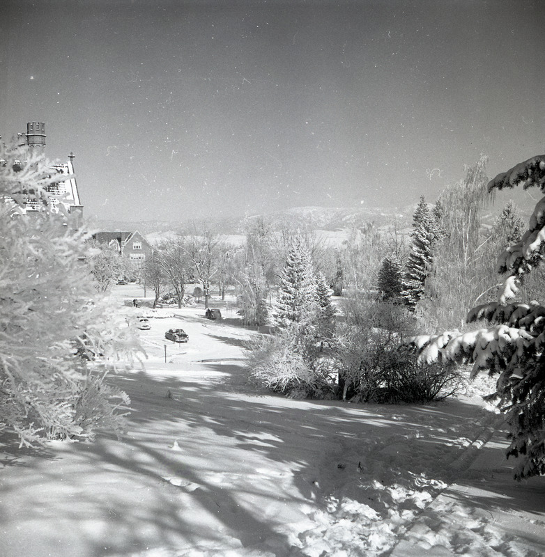 Views of University of Idaho Campus in Winter