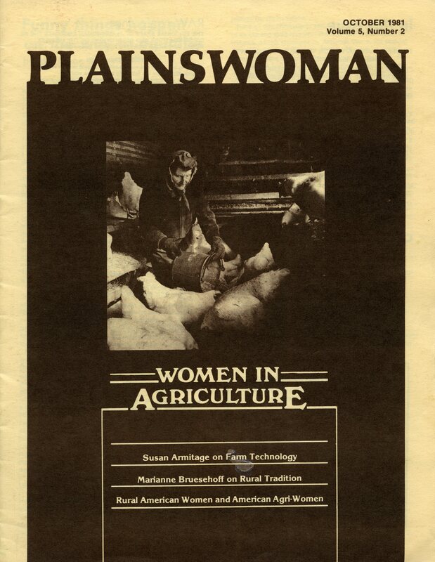 Plainswoman issue, "Women in Agriculture"