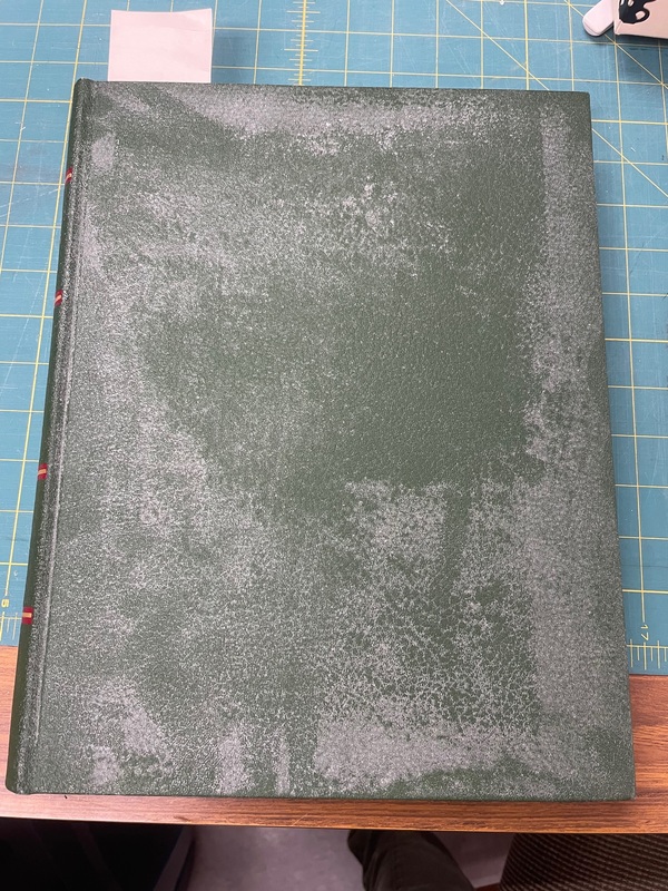 Sebacic Acid Residue on Book Cover