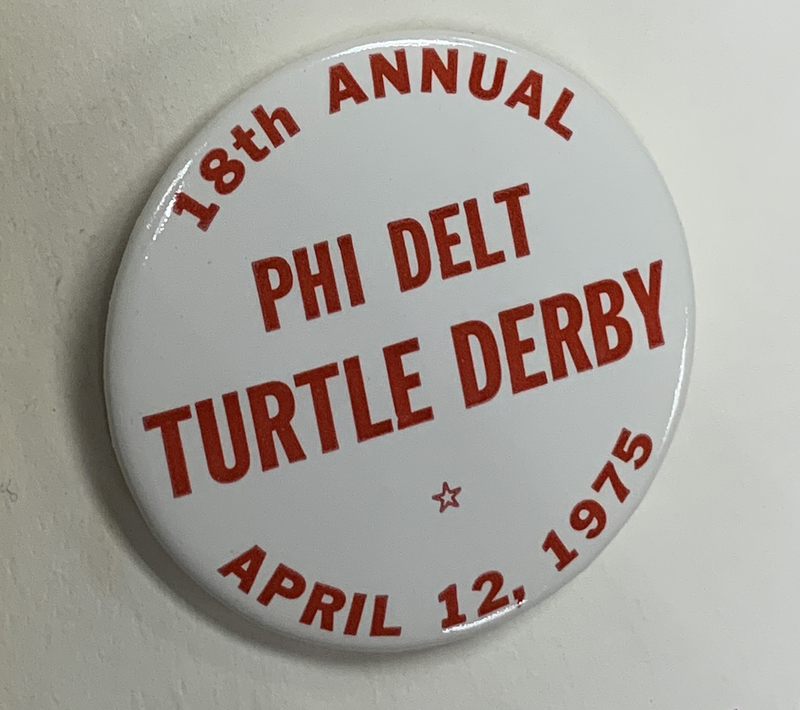 Phi Delt Turtle Derby button