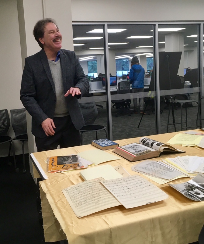 American music historian, jazz critic, and author Ted Gioia visiting the University of Idaho Library Special Collections