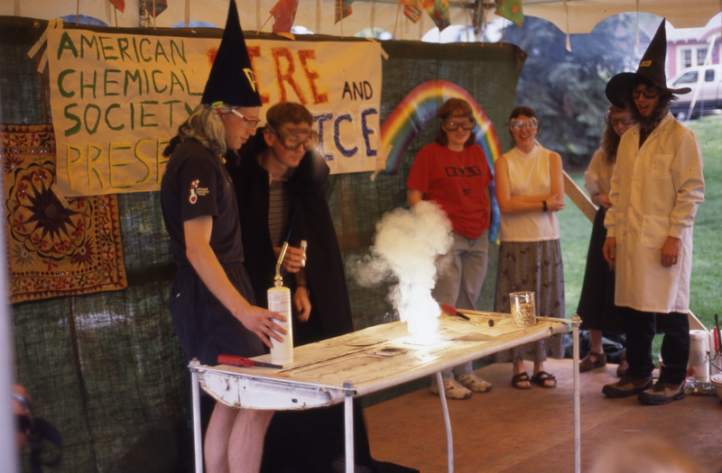 Renaissance Fair American Chemical Society Fire and Ice demonstration