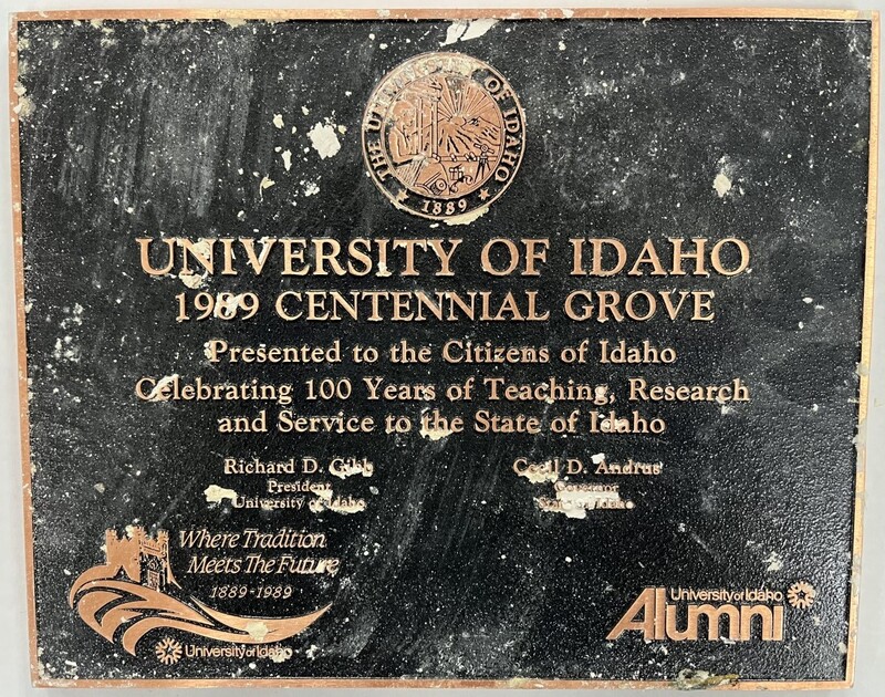 1989 Centennial Grove Plaque