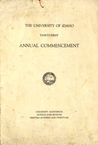 The Unveristy of Idaho 31st Annual Commencement
