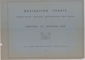 Navigation charts, Snake River, Oregon, Washington and Idaho: Lewiston to Johnson Bar