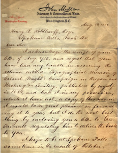 letter from Henry R. Kohlhauff