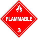 HAZMAT sign Flammable